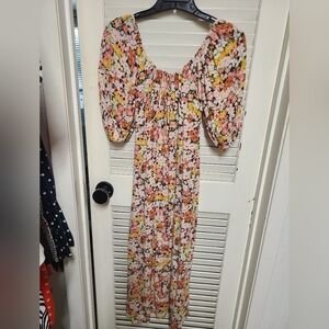 Billabong Floral Peasant Dress